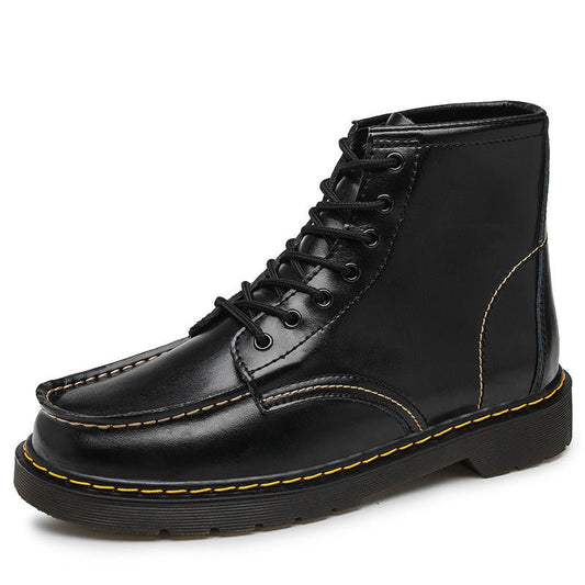 Men's High-Top Cowhide Martin Trendy Tooling Boots - KittyKat Lane LLC