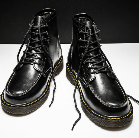 Men's High-Top Cowhide Martin Trendy Tooling Boots - KittyKat Lane LLC