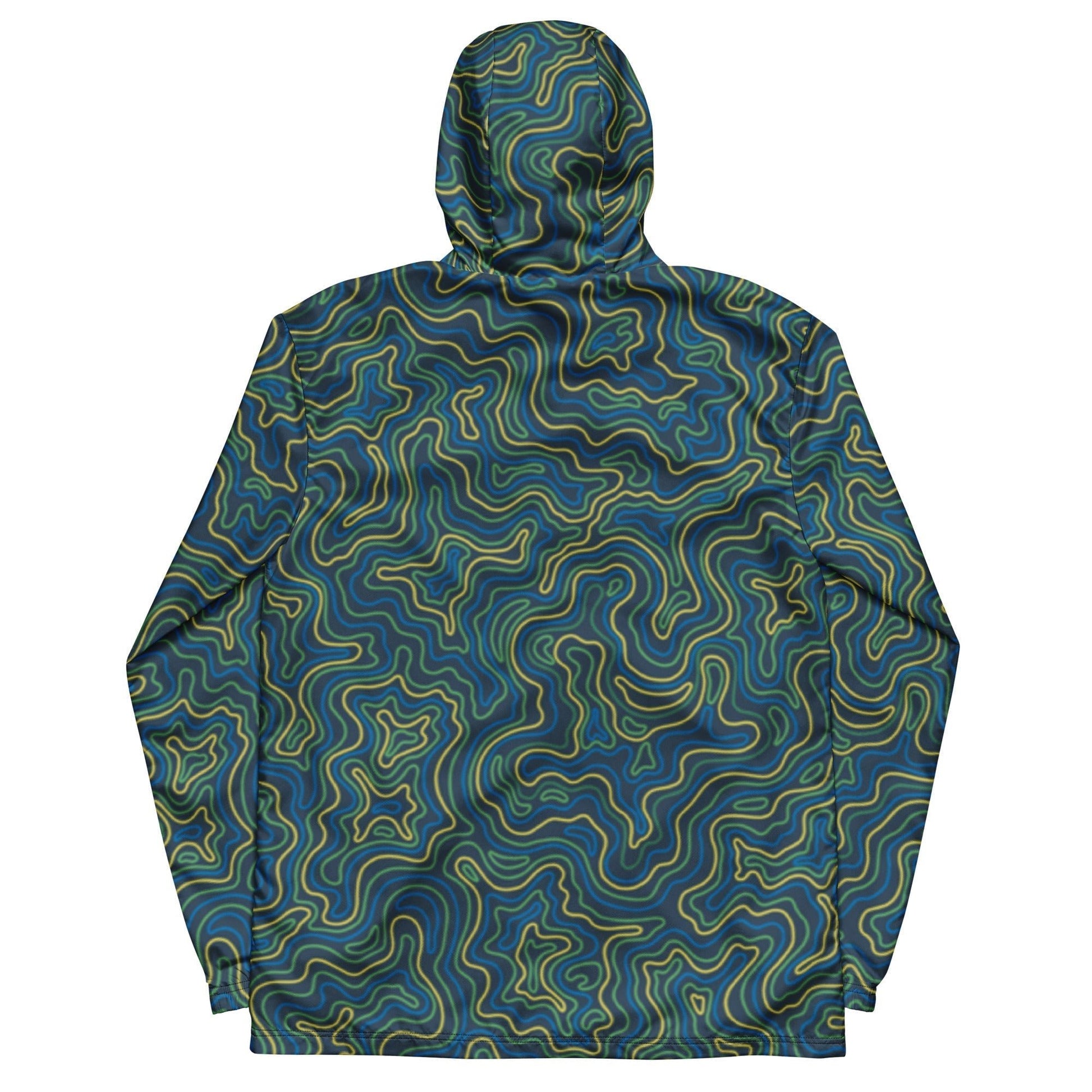 Men’s Tropical Electric Coral Windbreaker - KittyKat Lane LLC