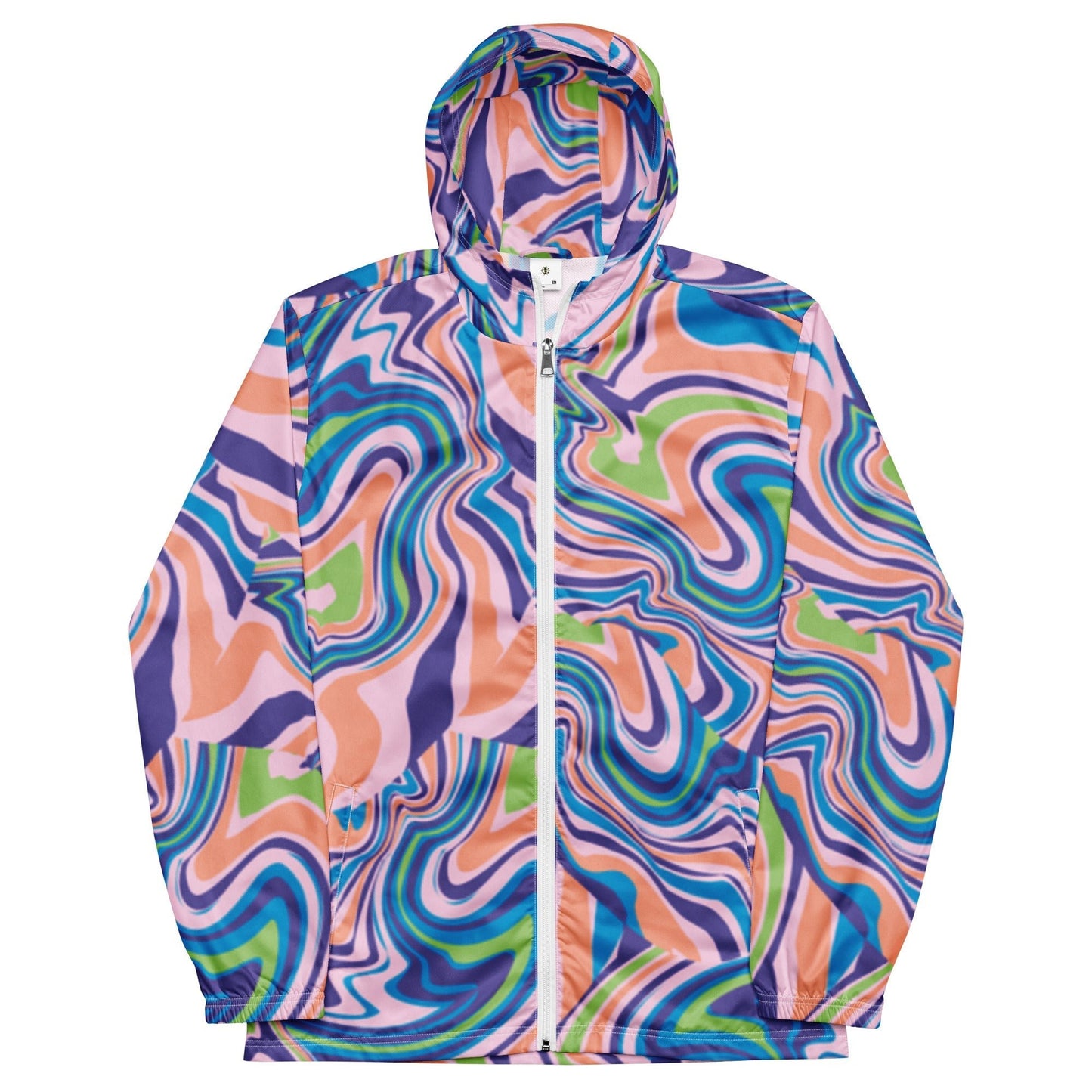 Men’s Tropical Retro Tide Windbreaker - KittyKat Lane LLC