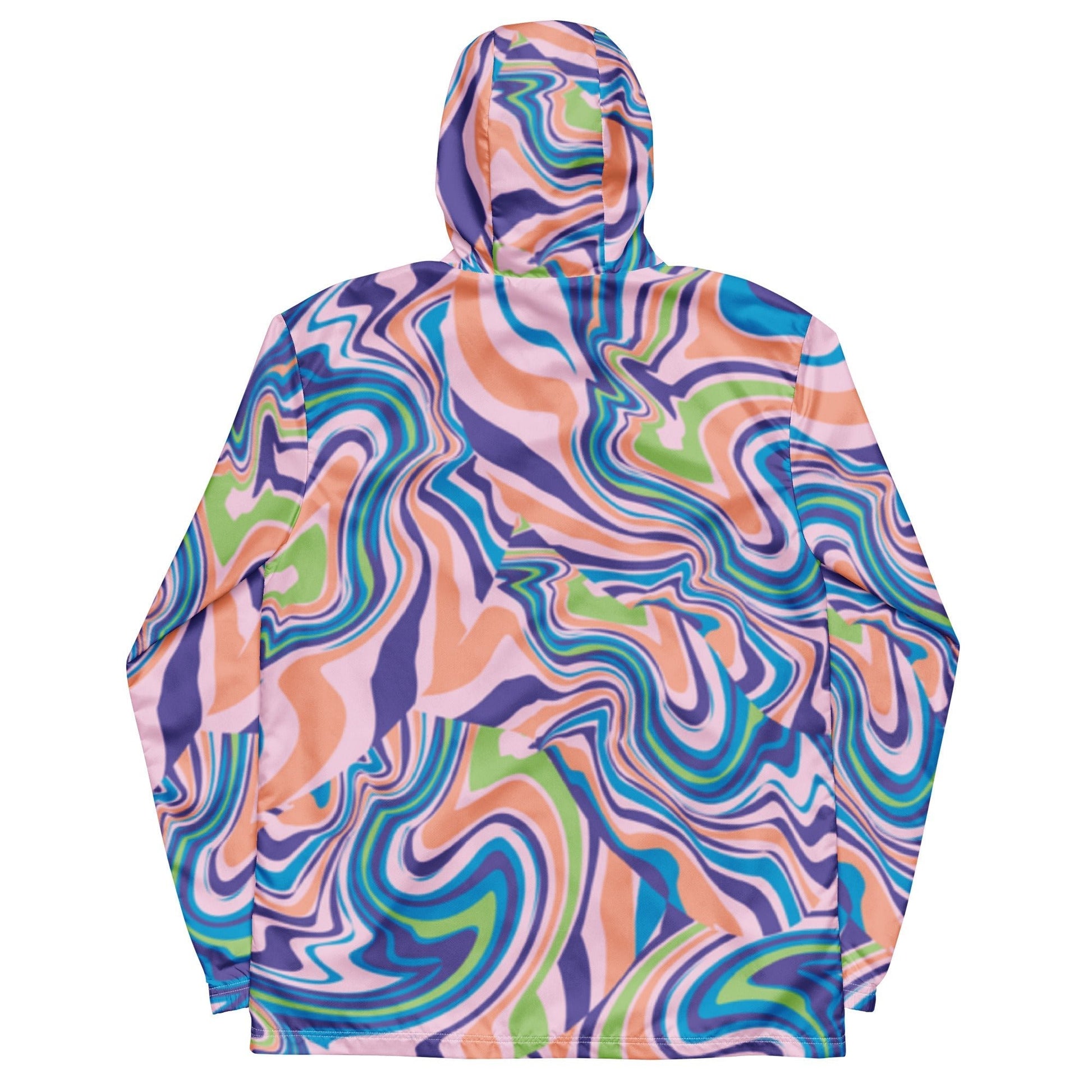 Men’s Tropical Retro Tide Windbreaker - KittyKat Lane LLC