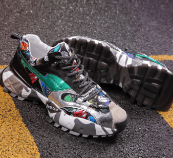 Autumn New Trendy Colorful Dad Sneakers for Men - KittyKat Lane LLC