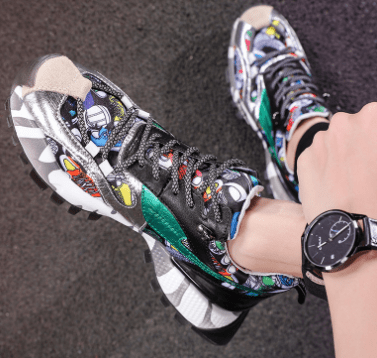 Autumn New Trendy Colorful Dad Sneakers for Men - KittyKat Lane LLC